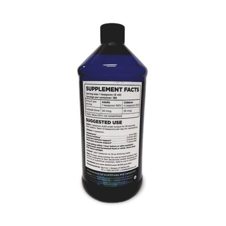 Nickelbeak Hollow Colloidal Silver BACK 10+ PPM 32 oz.