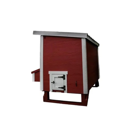 OverEZ Large Chicken Coop Classic Red Side