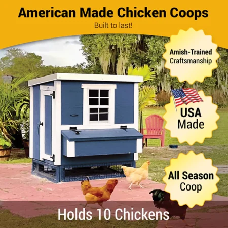 OverEZ Medium Chicken Coop Coastal USA Made